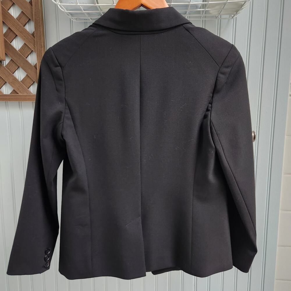 Gap Basic Black Blazer Suit Jacket With Pockets - image 2